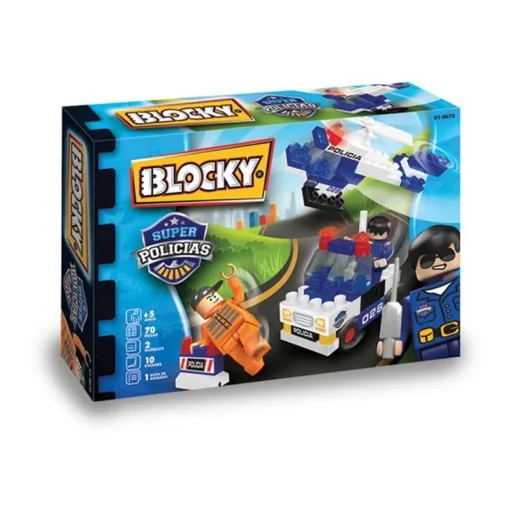 Blocky Super Policias Persecusion 70 Piezas