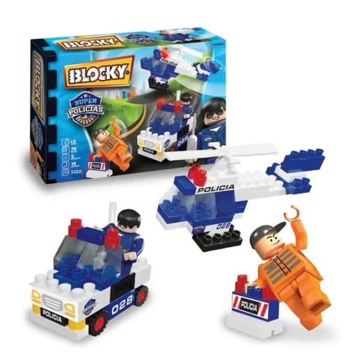 Blocky Super Policias Persecusion 70 Piezas - Imagen 3