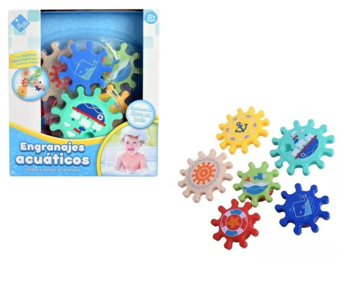 Juego Para El Baño Bebe Engranajes Acuaticos