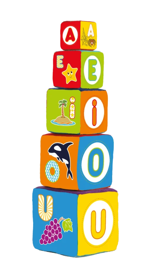Torre de 5 Cubos - Vocales
