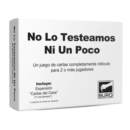 Juego De Cartas No Lo Testeamos Ni Un Poco - Buró