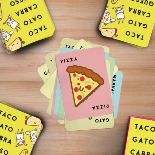 Juego Cartas Taco Gato Cabra Queso Pizza - Buro - Imagen 3